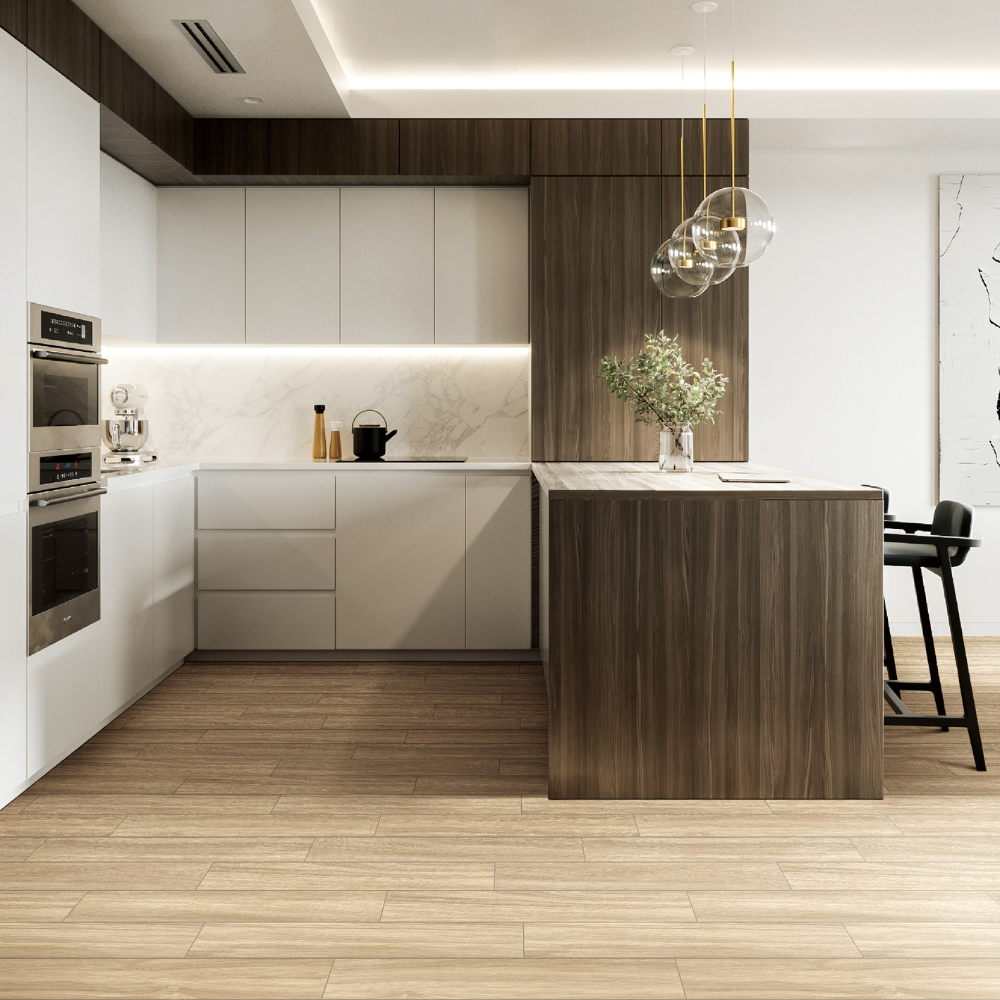 Floorest Porcelain Tile – Wood Look – Natural Oak 6 X 35 13.08Sf/Box – CT53003 – Shade#20 – SPECIAL - Image 3
