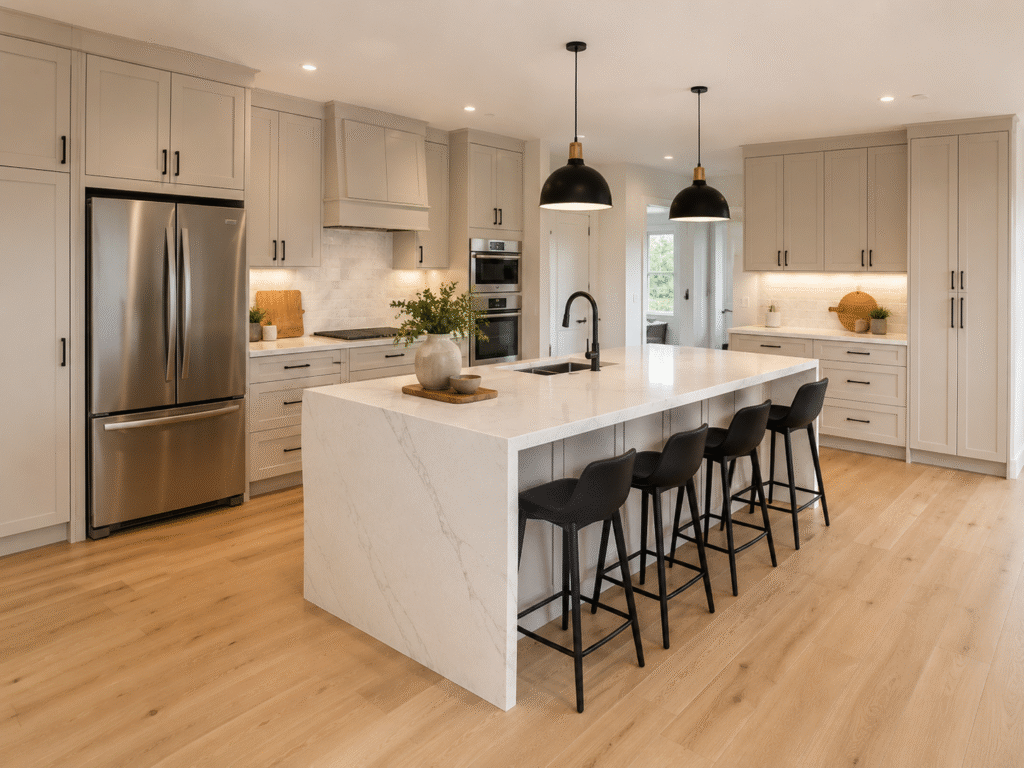 kitchen with island