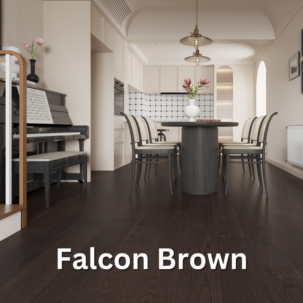 Floorest – 6 1/2 x 3/4 – White Oak Engineered Hardwood – Falcon Brown - Image 2