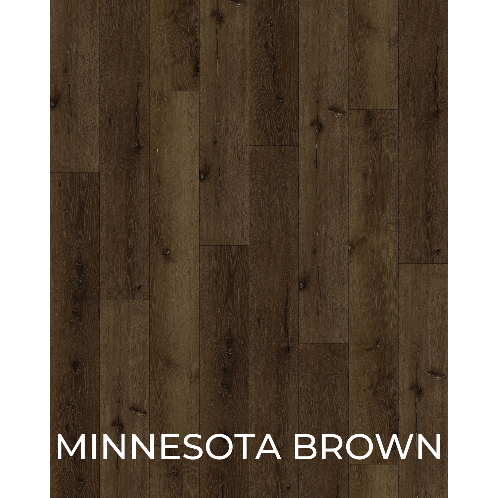 Floorest – 6mm Vinyl Click – Minnesota Brown – 1027 – 23.68 Sf/ Box