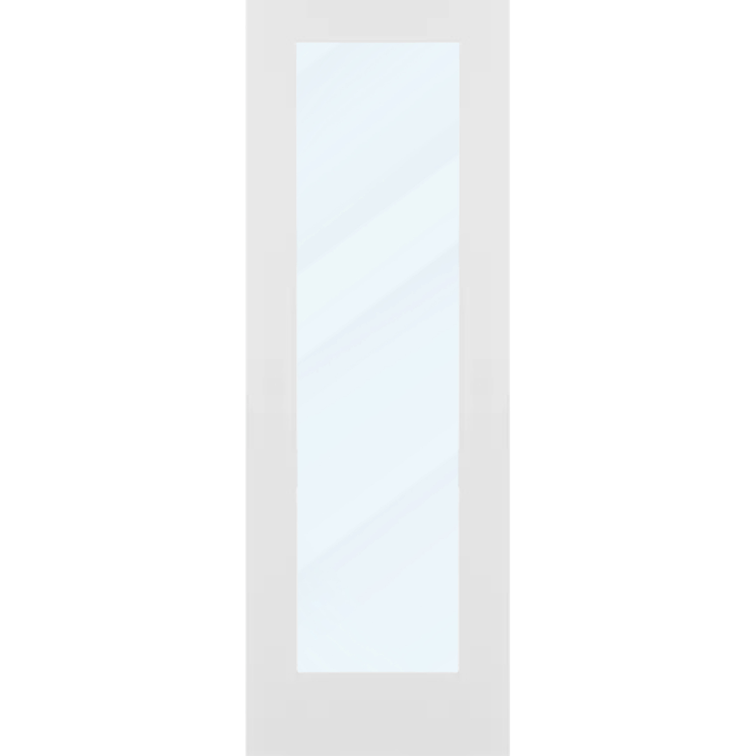 1 Panel Solid Core Door (Clear Glass)
