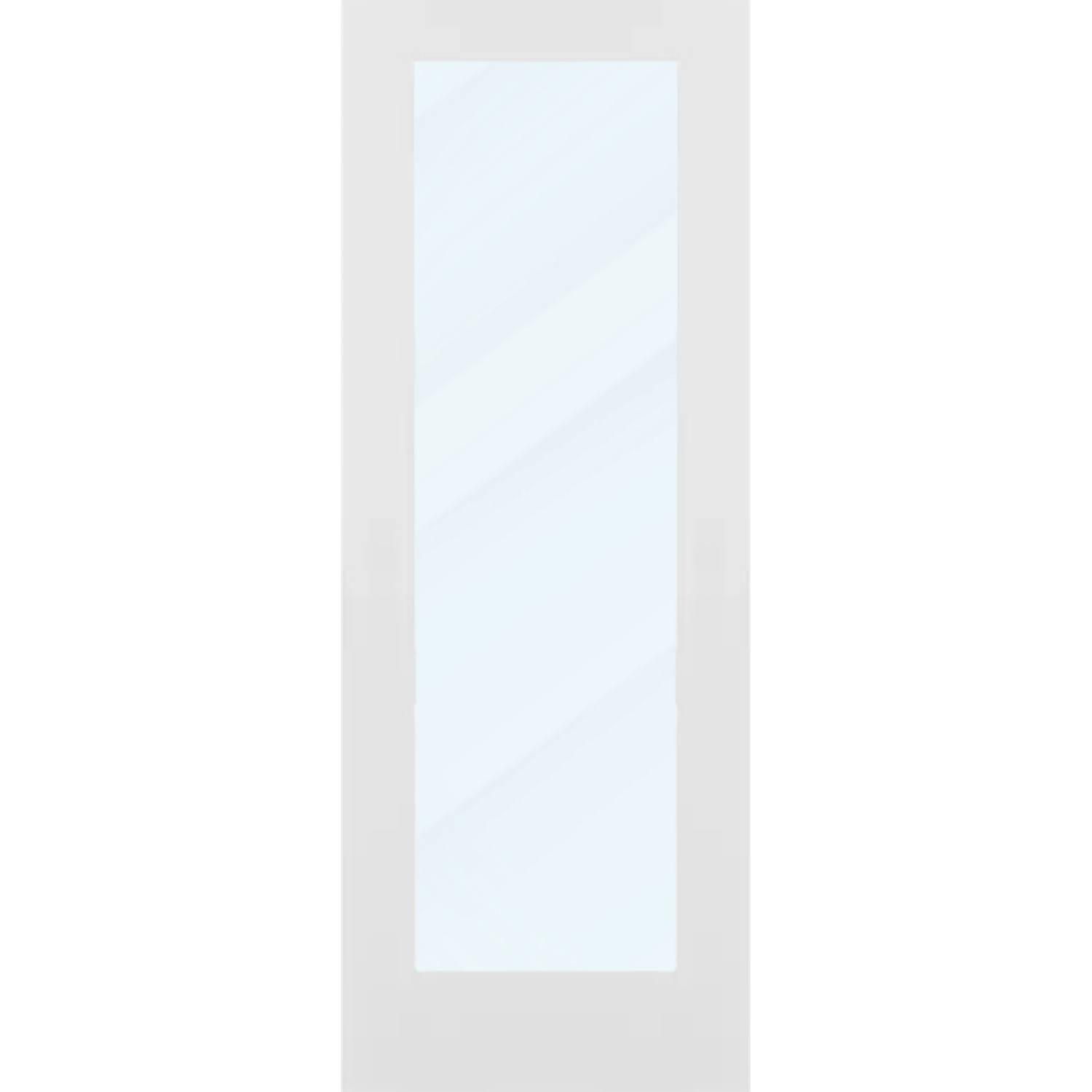 1 Panel Solid Core Door (Clear Glass) - Image 2