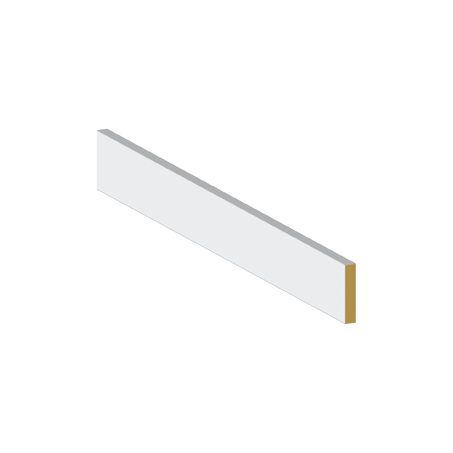 Shoe Moulding Eased Edge – 1 3/16" x 3/8" x 12' – MDF