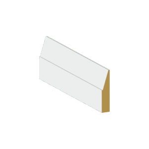 Casing Step Bevel Primed – 2 3/4" x 3/4" x 8' – MDF