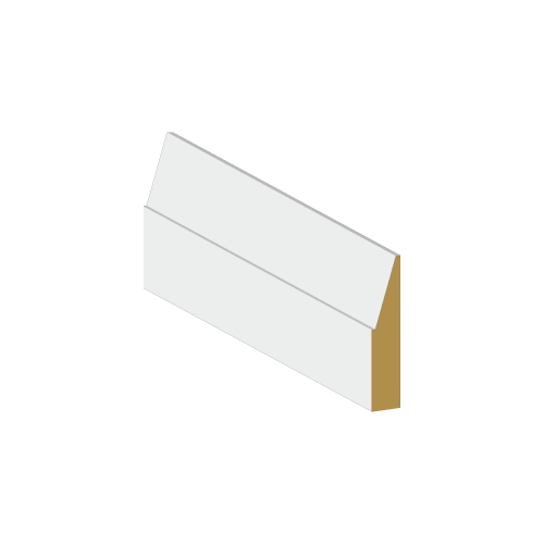 Casing Step Bevel Primed – 2 3/4" x 3/4" x 8' – MDF