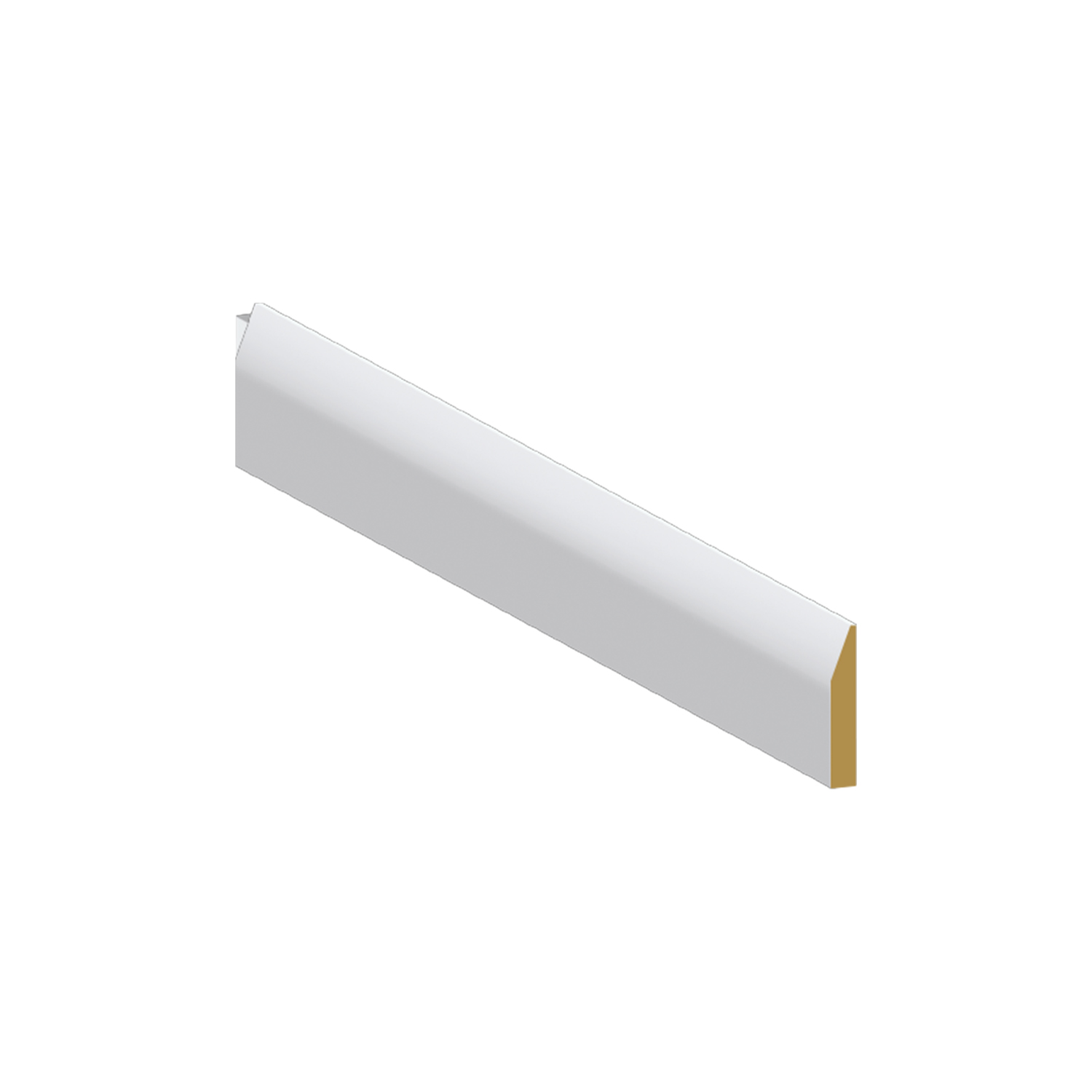 Shoe Moulding Modern Edge – 1 5/8" x 3/8" x 12' – MDF