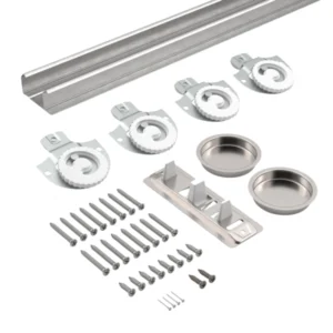 Onward – Bypass 96″ Door Hardware Kit w/ Track – 14696BC