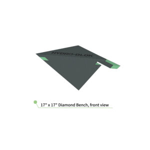 HydroBlok – 17″ x 17″ Diamond Bench Medium – HBDBM