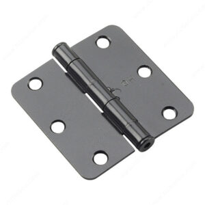 Onward – 3″ Hinges – Black Round Radius 1/4″ – 2pc per pack – 2820FBB