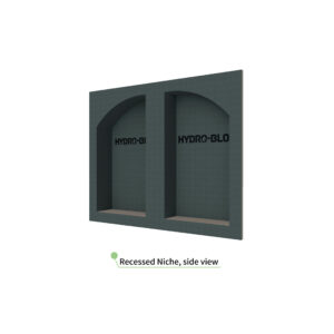 HydroBlok – 32″ x 26″ Recessed Double Arch Niche – HBRDASN3226
