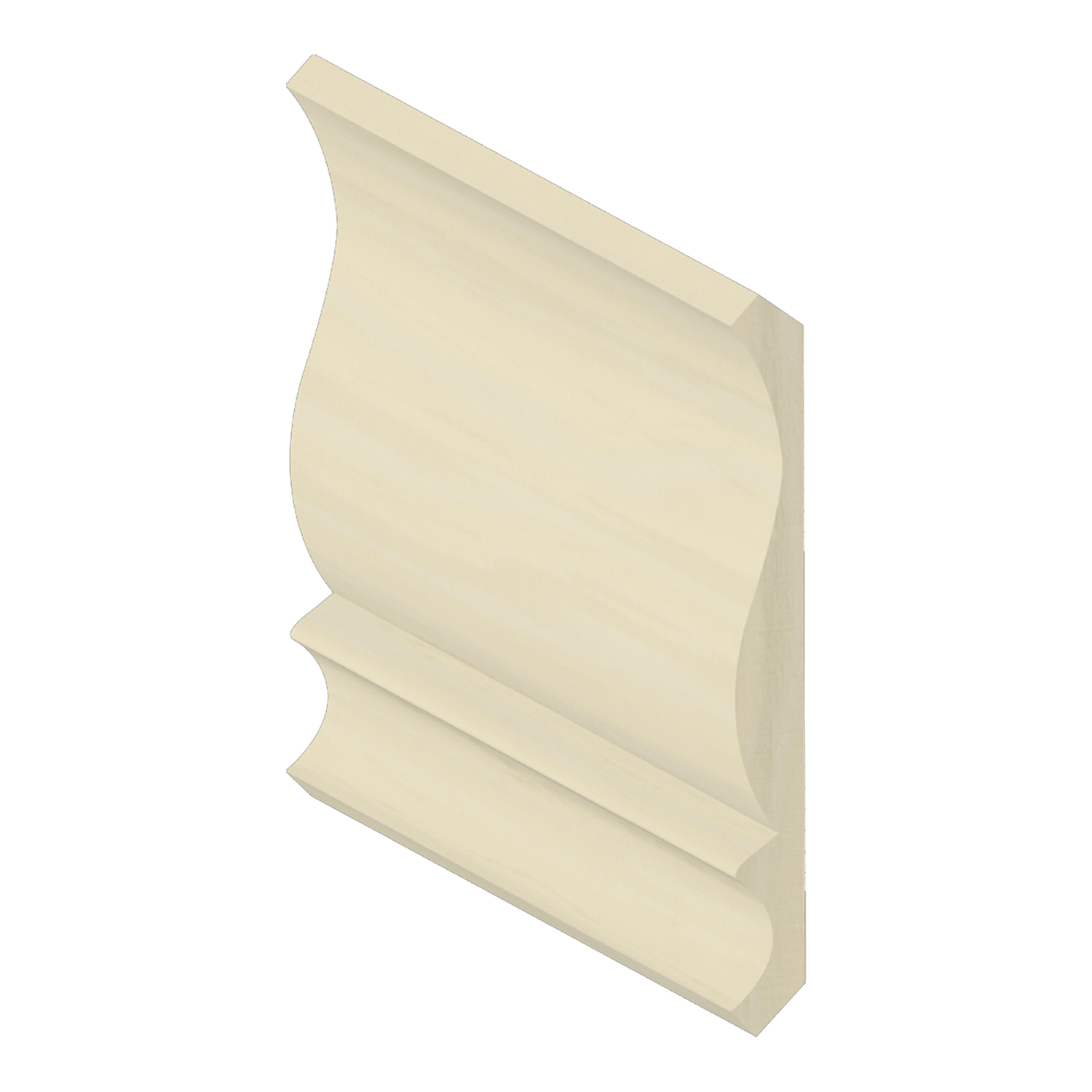 Crown Moulding Unfinished – 4 1/4" x 3/4" – Poplar