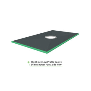 HydroBlok Low-Profile Shower Pan with Drain