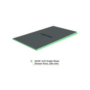 HydroBlok – 36″ x 60″ Single Slope Shower Pan – HBSSSP3660