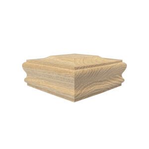 Stair Post Cap – Red Oak 3 1/2 (4 1/4 x 1 3/4) WCA3120 CLEARANCE