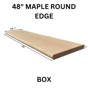 48″ Maple Round Edge Tread Box