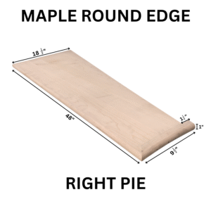 Pie – Maple Round Edge Tread Right