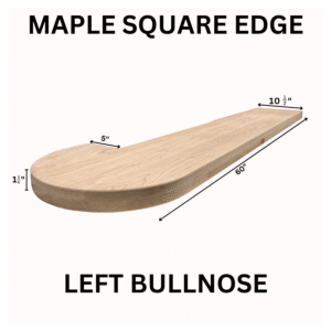 Maple Square Edge Tread Bullnose Left MSET-BL