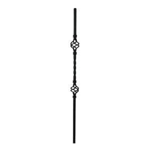 COS – Spindle Iron Matt Bar Double Basket – COS-DBK-007-HMB