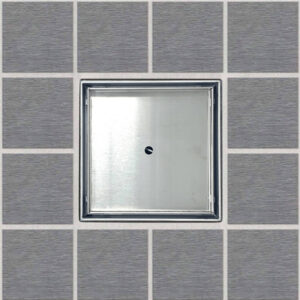 PT Square Drain Tile-In Style with Blue Membrane