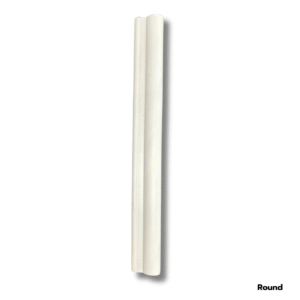 Cos – Polystyrene Decorative White Wall Panel Paintable/ Post Cover (Indoor/Outdoor) – Peel & Stick – 22″ x 114″ – Round