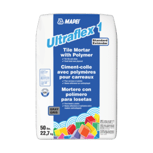 94182-50 – Mapei UltraFlex 1 Gray Polymer Modified 50lbs #970 56/skid