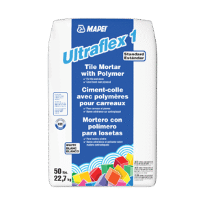 94183-50 – Mapei UltraFlex 1 White Polymer Modified 50lbs #1313 56/skid