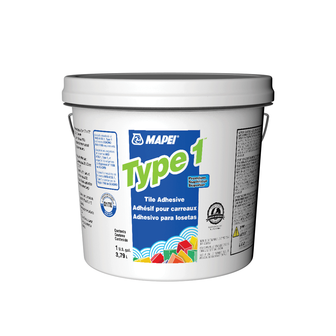 94903-53 – Mapei Type 1 Adhesive For Wall/Floor Adhesive Type1 3.78L (1GAL) QTY / SKID – 144