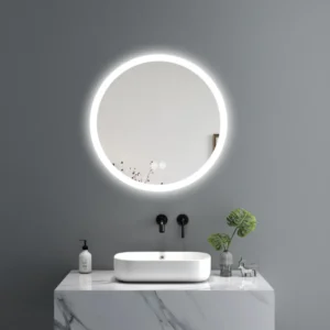 Dureno Round Front Light Mirror LED/3CCT/Dimmable/Anti Fog