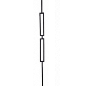 COS – Spindle Iron Matt Bar Double Narrow Rectangle – COS-DNR030-HMB