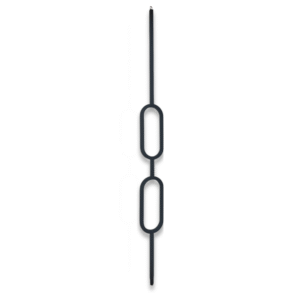 COS – Spindle Iron Matt Bar Double Oval – COS-DOV017-HMB