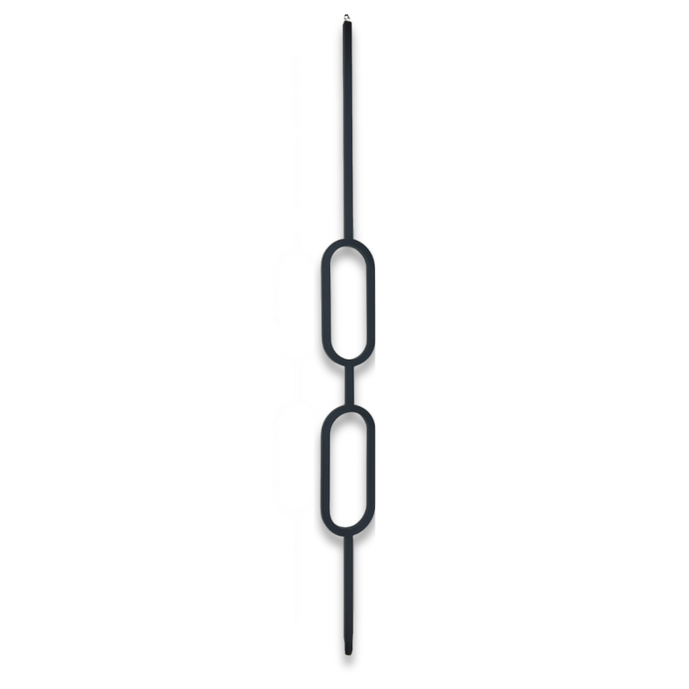 COS – Spindle Iron Matt Bar Double Oval – COS-DOV017-HMB