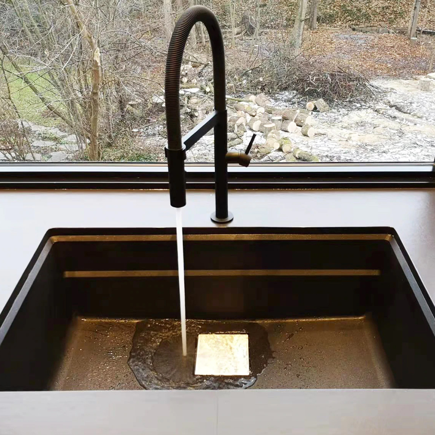 COS-F25304MB Matte Black Kitchen Faucet - Image 2
