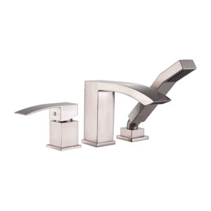 Kodaen F33103 Three Hole Deck Mounted Bathtub Faucet