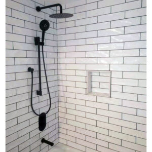 COS-F57104MB Three Way Thermostatic Shower System – Round Trim