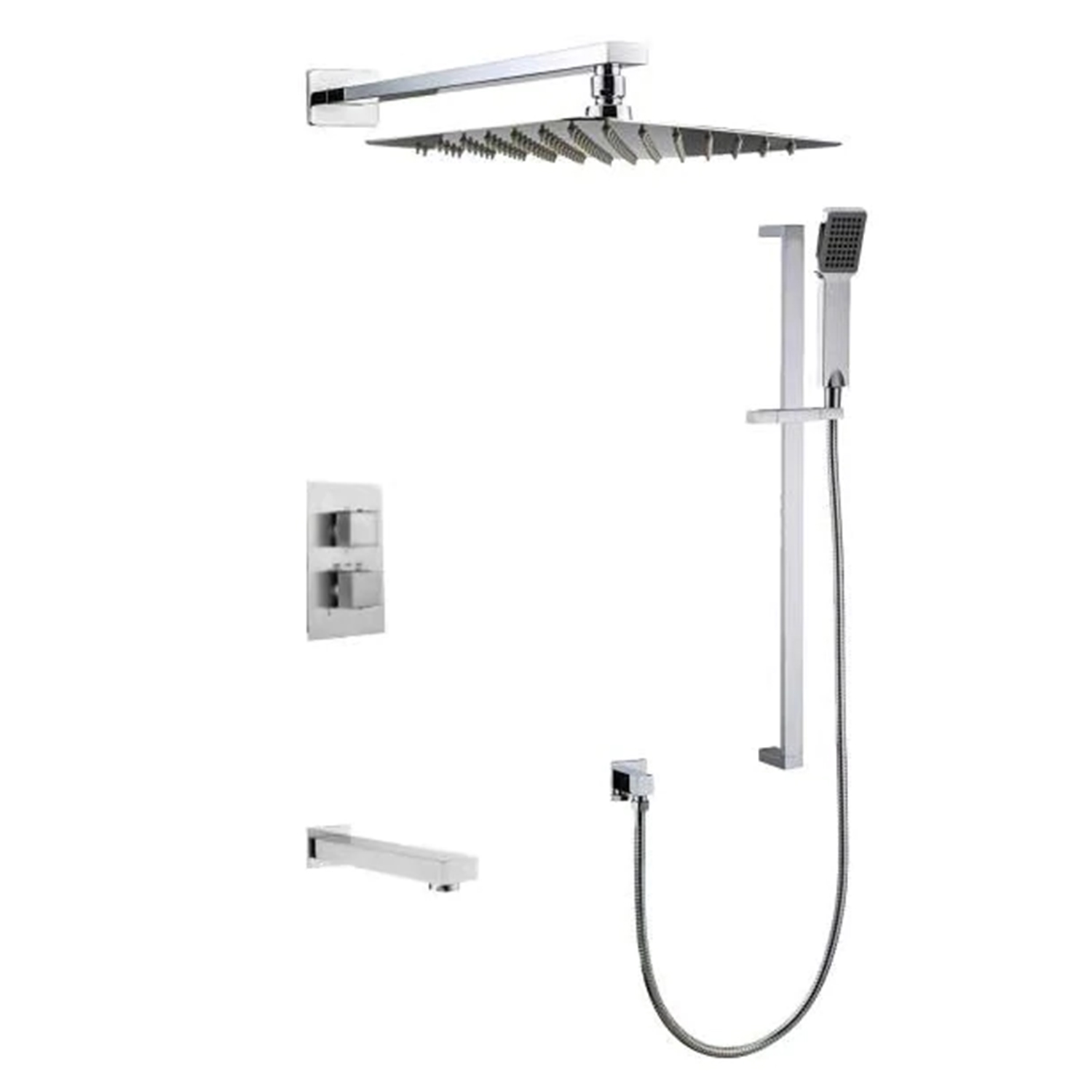 Kodaen F57123 Three-Way Shower System with Spout