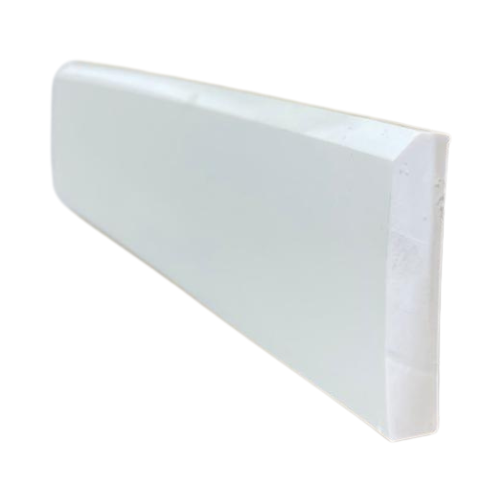 Cosmaroma – Flex Eased Edge Shoe Moulding Self Adhesive White – 1 1/4″ x 1/4″ – Sold per ft