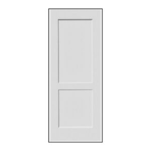 20 Minute Primed 2 Panel Shaker Fire Rated Interior Door Pre Machined