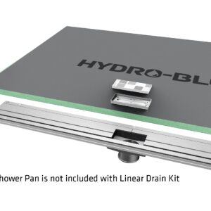 HydroBlok – 73.5″ x 4.5″ x 1″ Linear Drain Kit – HBLD73