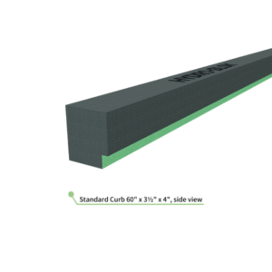 HydroBlok – Shower Curb – 3/5" x 4" x 60 standard