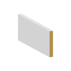 Baseboard Eased Edge primed – 4" x 1/2" x 12'