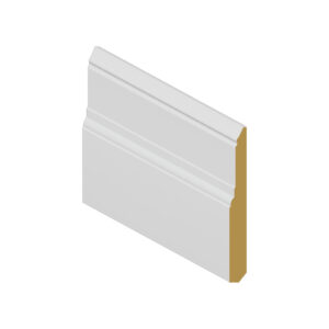 Baseboard Contemporary Step primed – 5 1/4" x 5/8" x 12'