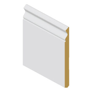 Baseboard Colonial primed – 7 1/4" x 1/2" x 12' – MDF