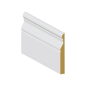 Baseboard Colonial primed – 5 1/4" x 5/8" x 12' – MDF