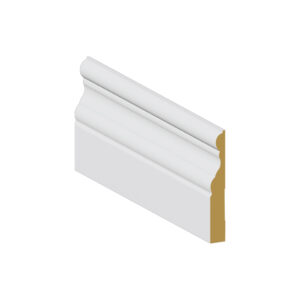 Baseboard Colonial primed – 4" x 5/8" x 12' – MDF