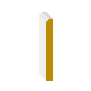 Baseboard MDF High Step 5 1/4 x 5/8 x 12′ – M089