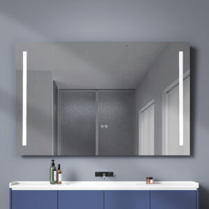 Dureno Front Light Mirror Black LED/3CCT/Dimmable/Anti Fog