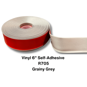 Vinyl Base Self Adhesive 4″ & 6″ options – Sold by Linear Feet – 6" x 1/8" x 100' – Grainy Grey