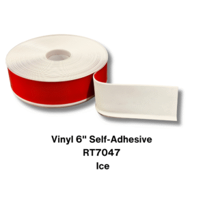 Vinyl Base Self Adhesive 4″ & 6″ options – Sold by Linear Feet – 6" x 1/8" x 100' – Ice