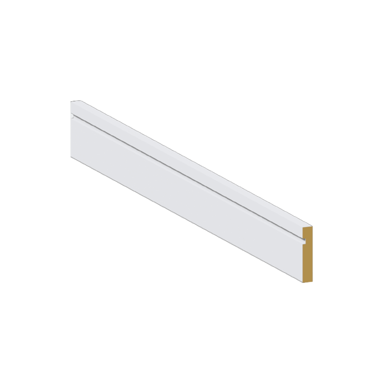 Shoe Moulding Cosmopolitan – 1 5/8" x 3/8" x 12' – MDF