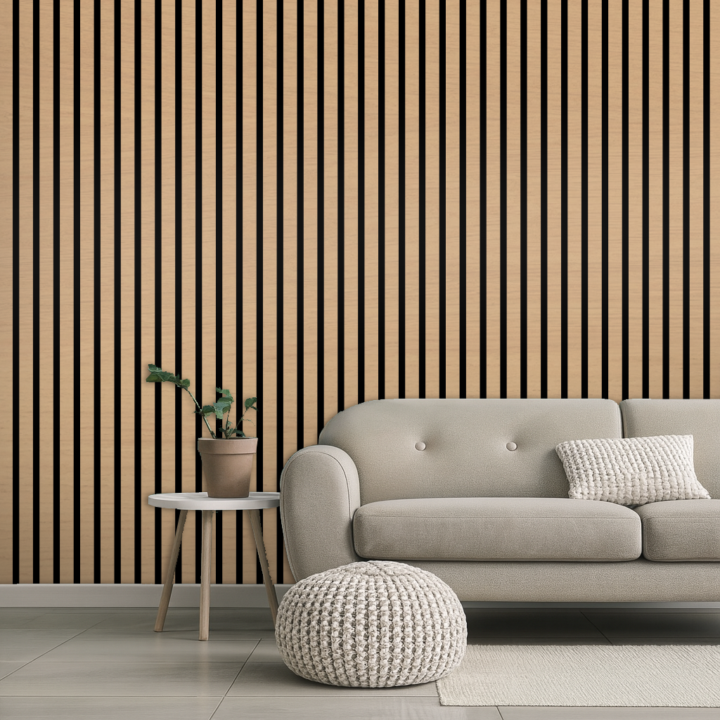 Acoustic Wall Panel – Silver Sandalwood – 1 1/16"
